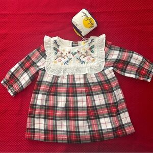 Baby Biden Tartan Dress & Tights